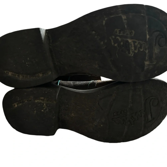 Justin Woman’s Gypsy Floral brown with turquoise accents, round toe, size 6.5 - Picture 3 of 6